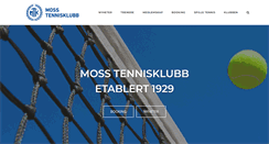 Desktop Screenshot of mosstennis.no